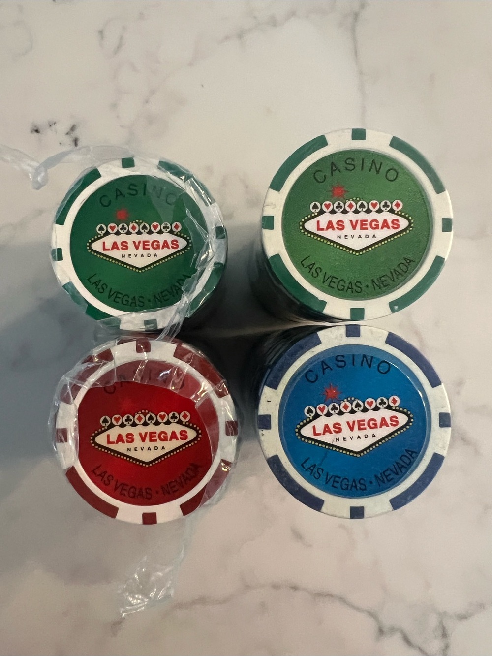 New Las Vegas Poker Chips Total 95
